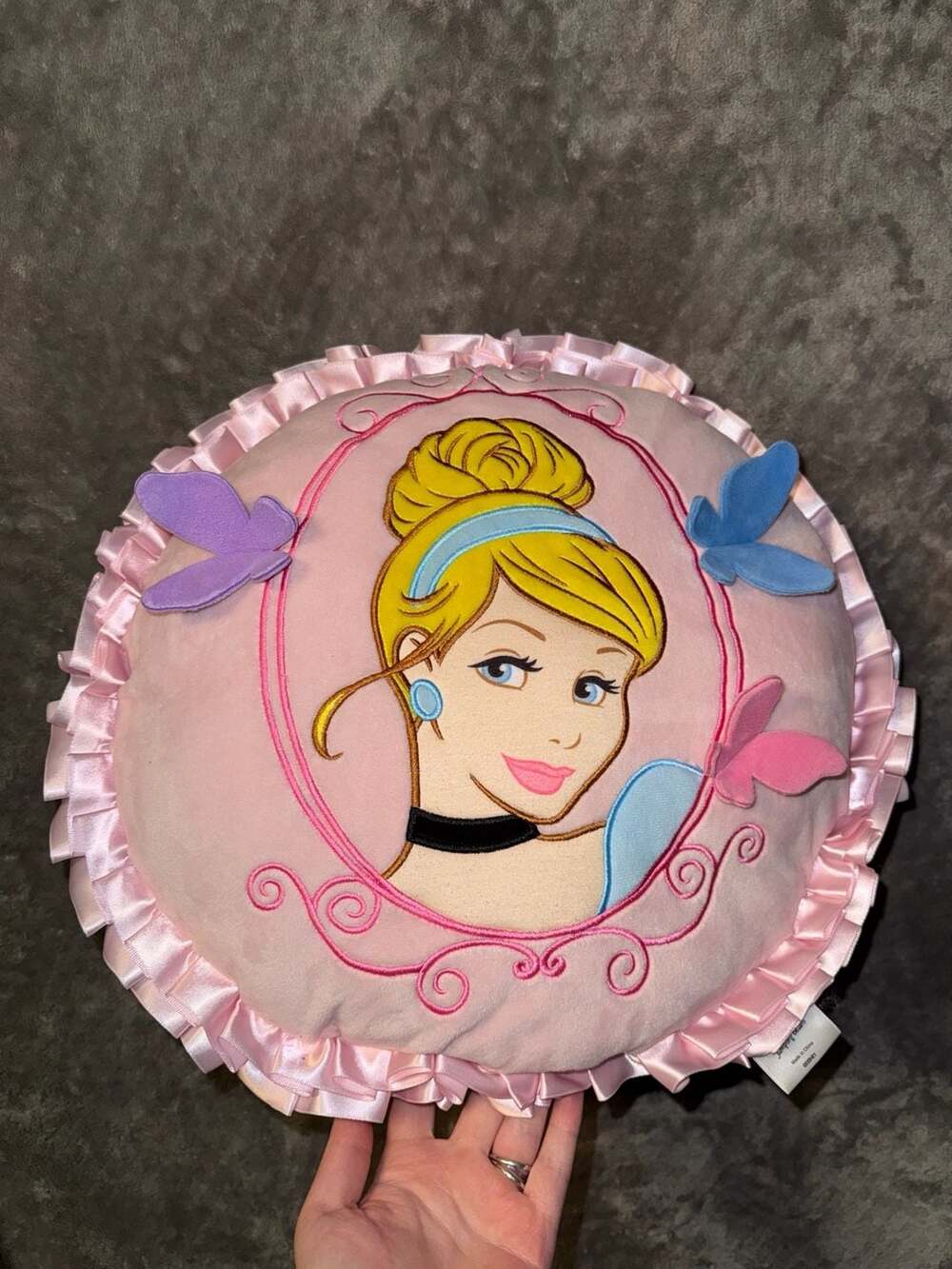 Disney Cinderella Pink Ruffle Round Decorative Throw Pillow Jumping Beans Kohl's